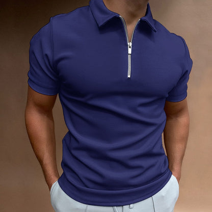 Variant image for Klassisches Fit Reißverschluss Poloshirt Herren - Stilvoll, Bequem, Atmungsaktiv-19