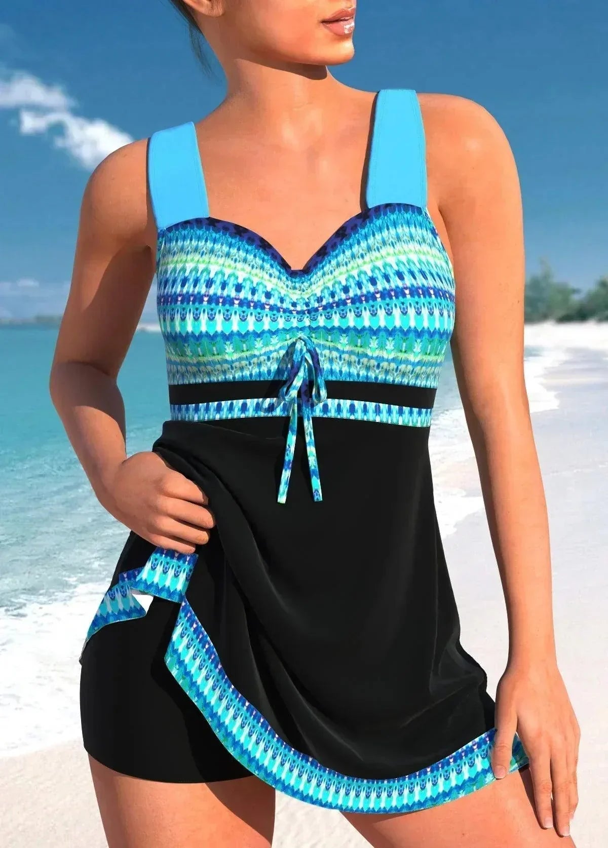 Women’s Shaping Tankini Set Stylish Swimwear for a Confident Fit