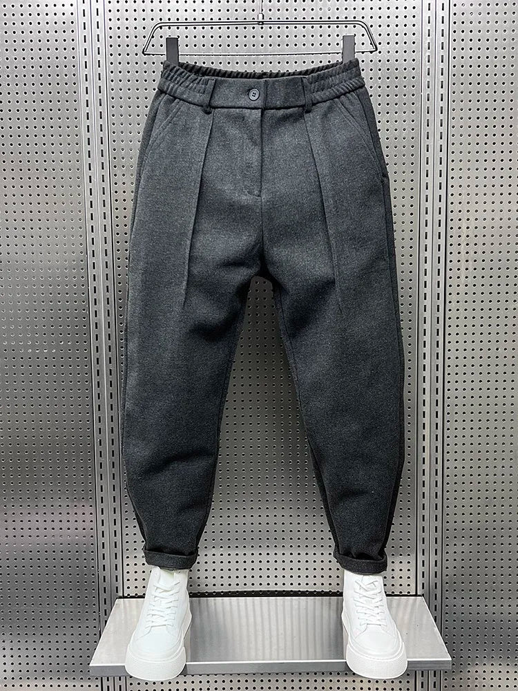 Elegante Herrenhosen Aus Premium-Stoff, Moderne Passform, Vielseitig Für Freizeit Und Formelle Anlässe-3