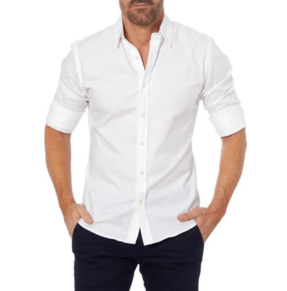 Variant image for Herrenhemd Casual Oxford mit Reißverschluss - Elastische Baumwolle, Schlanker Schnitt für Alle Jahreszeiten-43