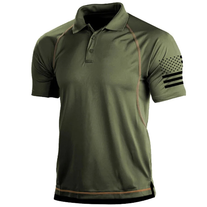 Sommer-Wander-T-Shirt Herren Lässig Atmungsaktiv Sport T-Shirts Männer für Outdoor Aktivitäten-4