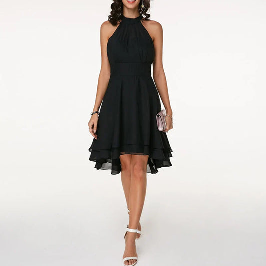 Elegantes Damenkleid mit Rüschen für Sommer und Festliche Anlässe – Leicht und Komfortabel