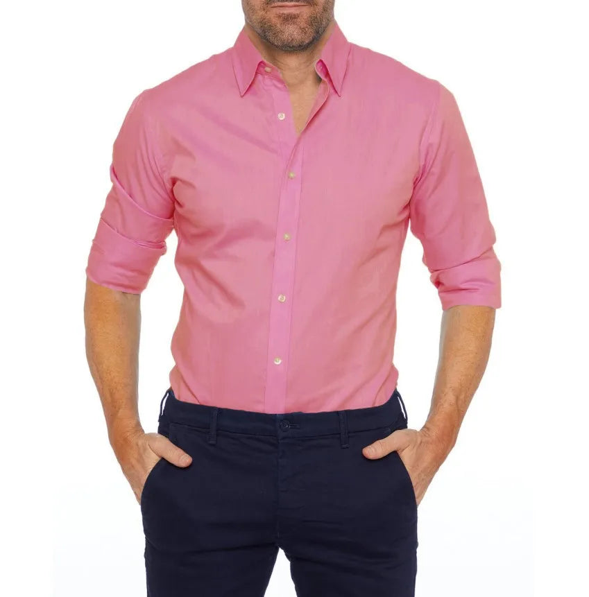 Variant image for Herrenhemd Casual Oxford mit Reißverschluss - Elastische Baumwolle, Schlanker Schnitt für Alle Jahreszeiten-29
