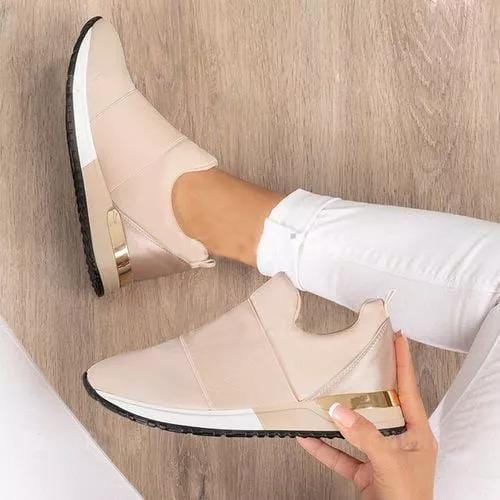 Orthopädische Turnschuhe Damen, Leichte Komfortsneaker mit Weicher Dämpfung und Elegantem Design-1