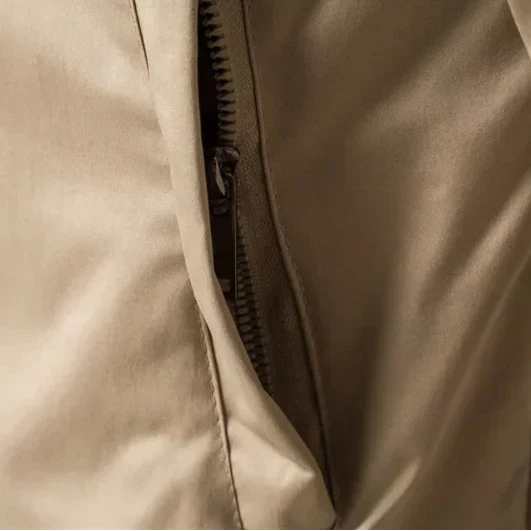 Men’s midweight bomber jacket with zip fastening