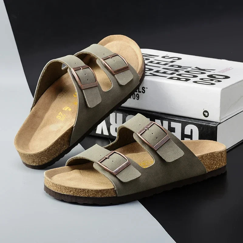 Variant image for Langlebige Herren Sandalen aus Leder - Nicht rutschende Outdoor Freizeitschuhe für den Sommer-12