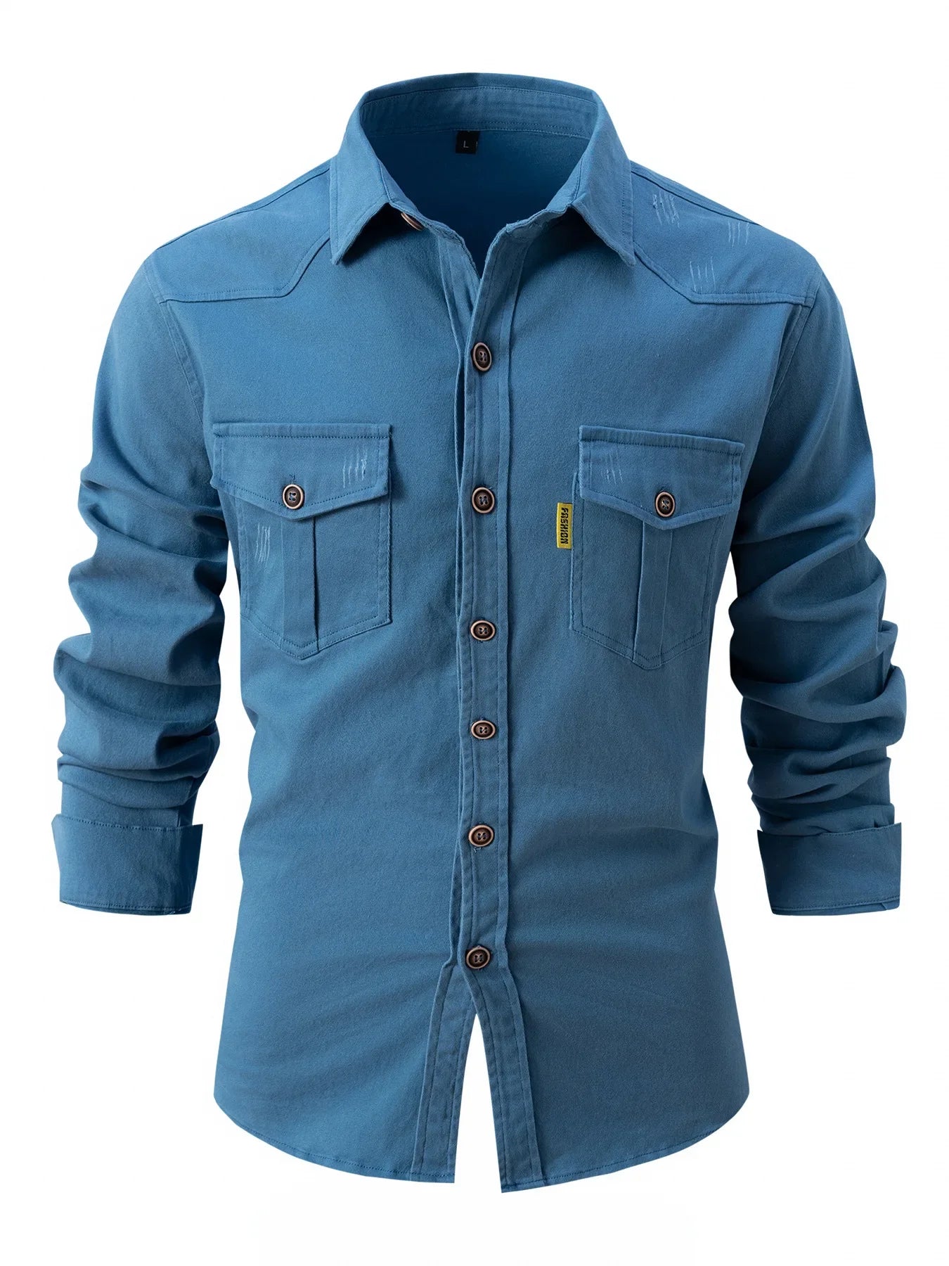 Variant image for Herren Langarmhemd - Herbst- und Wintermode aus Stretch-Baumwolle, Lässig und Business, Schlanker Schnitt, Maschinenwaschbar-13