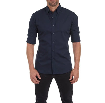 Variant image for Herrenhemd Casual Oxford mit Reißverschluss - Elastische Baumwolle, Schlanker Schnitt für Alle Jahreszeiten-1
