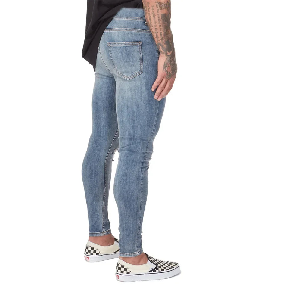 Variant image for Shascullfites Spray Jeans Herren im Hip Hop Stil mit Distressed Design-12