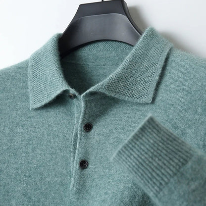 Herrenpullover Aus Merinowolle – Bequemer Und Stilvoller Merino Pullover Herren Mit Halbhoch-Kragen Und Kabelstrickmuster-1
