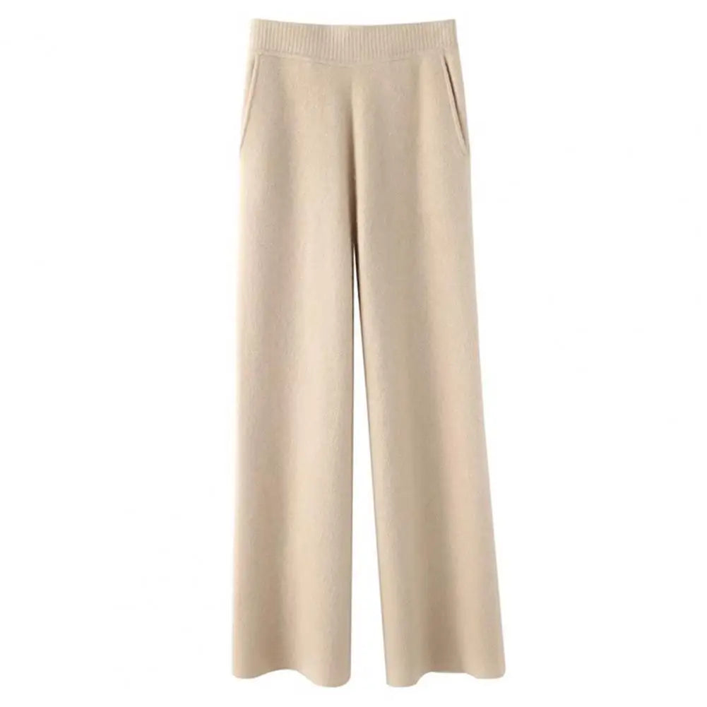 Drapierte Hohe Taillenhose Damen, Lässig und Locker, Herbst-Winter, Bequeme Hosen für Damen-4