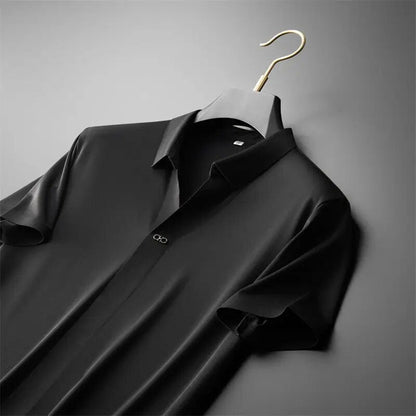 Men’s Casual Two-Piece Set Short-Sleeve Shirt & Slim Tapered Pants