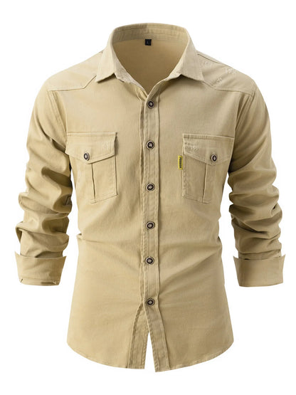 Variant image for Herren Langarmhemd - Herbst- und Wintermode aus Stretch-Baumwolle, Lässig und Business, Schlanker Schnitt, Maschinenwaschbar-31