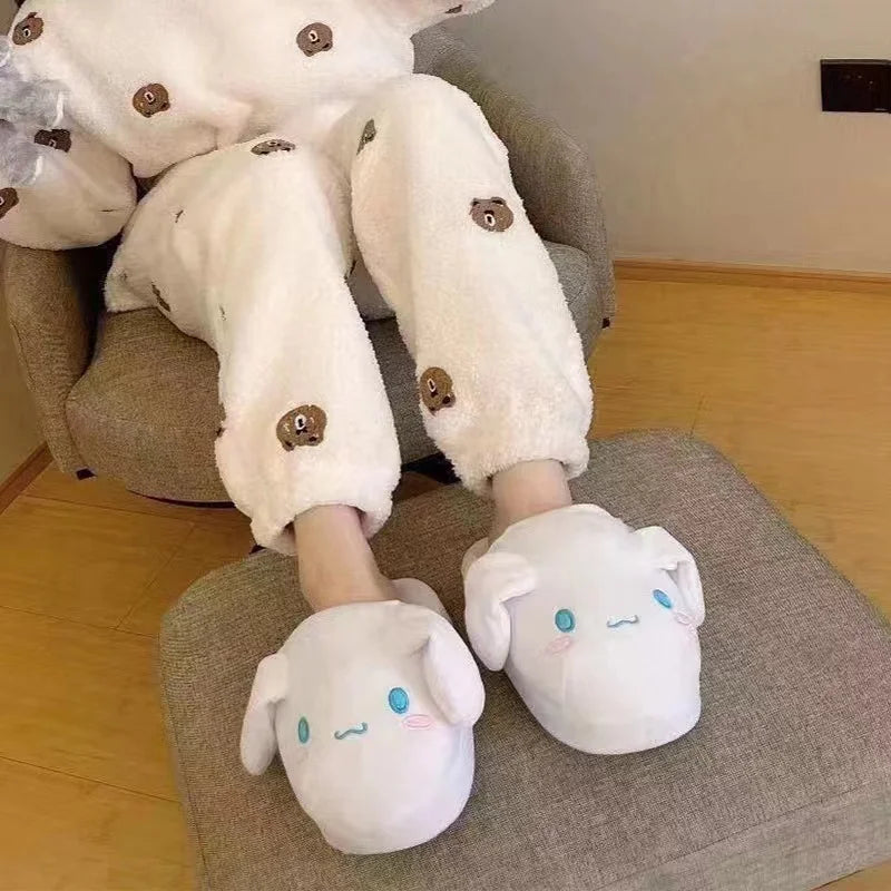 Zimoroll - Hausschuhe Damen Mit Beweglichen Ohren Für Paare Aus Baumwolle-6