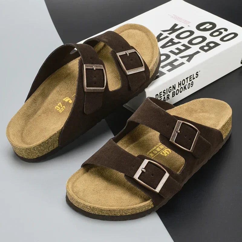 Variant image for Langlebige Herren Sandalen aus Leder - Nicht rutschende Outdoor Freizeitschuhe für den Sommer-34