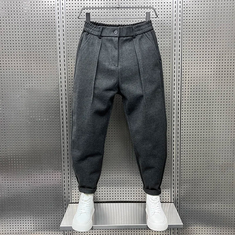 Elegante Herrenhosen Aus Premium-Stoff, Moderne Passform, Vielseitig Für Freizeit Und Formelle Anlässe-1