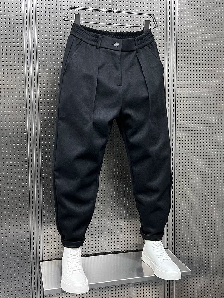 Elegante Herrenhosen Aus Premium-Stoff, Moderne Passform, Vielseitig Für Freizeit Und Formelle Anlässe-5