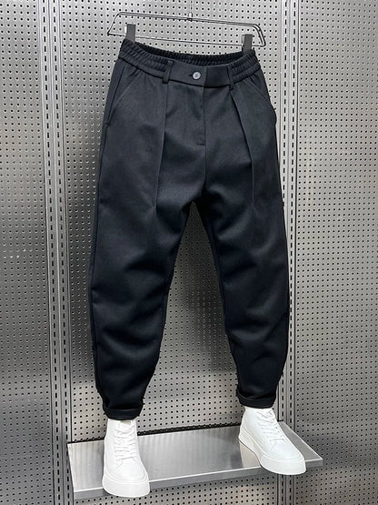 Elegante Herrenhosen Aus Premium-Stoff, Moderne Passform, Vielseitig Für Freizeit Und Formelle Anlässe-5