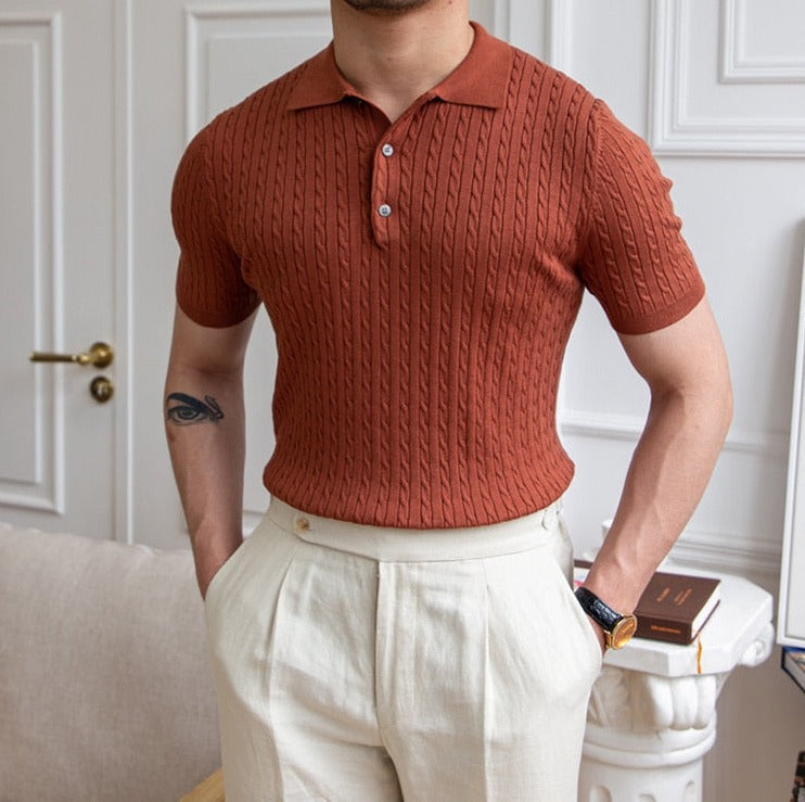 Variant image for Premium Herren Poloshirt, Kurzarm, Baumwollmischung, Zeitloses Design für Geschäftliche und Lässige Anlässe-11