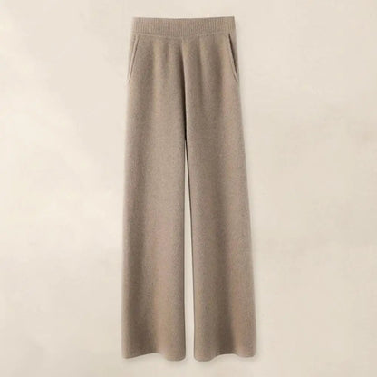 Drapierte Hohe Taillenhose Damen, Lässig und Locker, Herbst-Winter, Bequeme Hosen für Damen-2