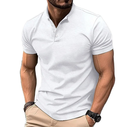 Leichtes Polohemd Herren mit Revers – Kurzarm aus atmungsaktiver Baumwolle für Sommergarderobe-4