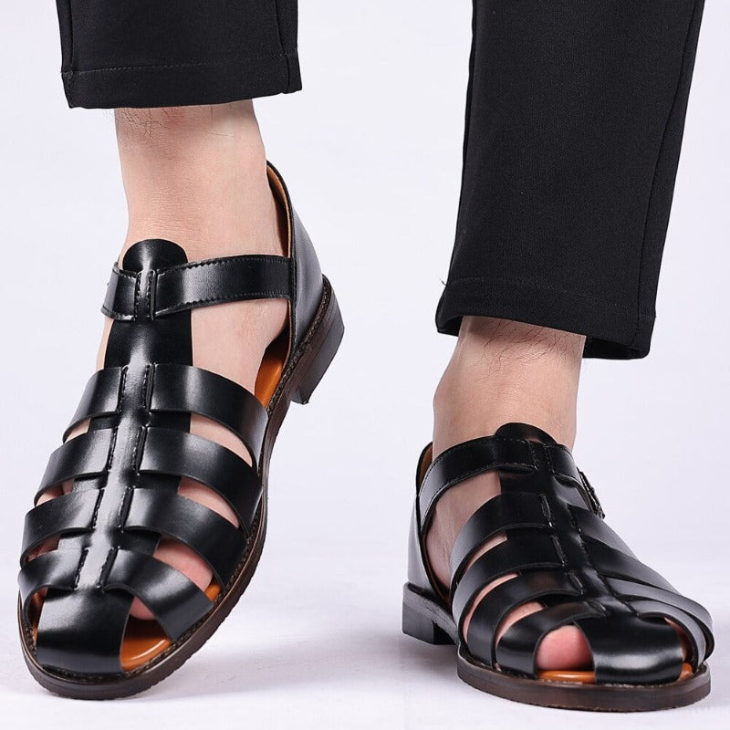 Premium Ledersandalen für Männer, Komfortable und Stilvolle Freizeitschuhe für Warmes Wetter-3