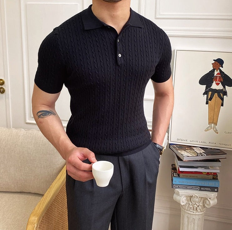 Premium Herren Poloshirt, Kurzarm, Baumwollmischung, Zeitloses Design für Geschäftliche und Lässige Anlässe-4