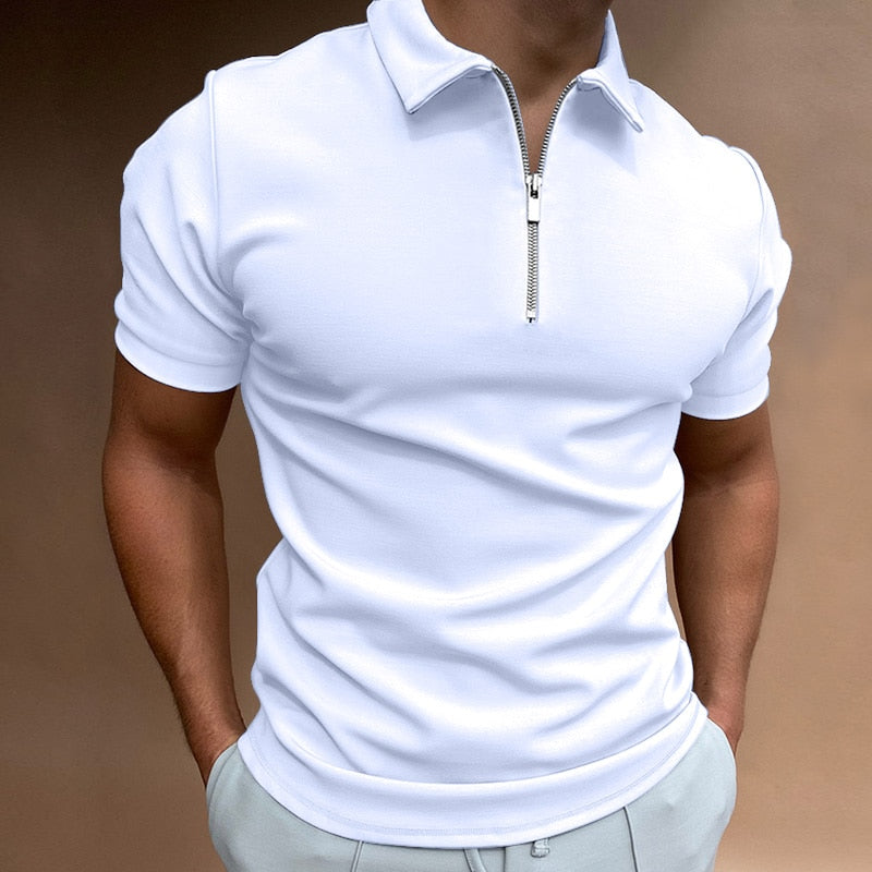 Variant image for Klassisches Fit Reißverschluss Poloshirt Herren - Stilvoll, Bequem, Atmungsaktiv-12