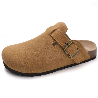 Variant image for Klassische Korken Clogs Pantoffeln für Männer und Frauen, weiche Wildleder-Sandalen mit Bogenunterstützung-15