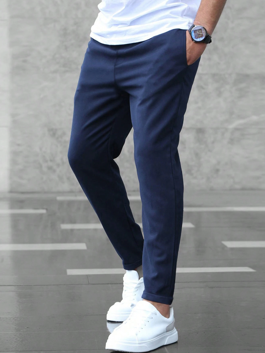 Variant image for Herrenstreckenhosen Mit Verstellbarem Elastischen Bund Und Atmungsaktivem Stoff – Hosen Herren Für Stil Und Komfort-16