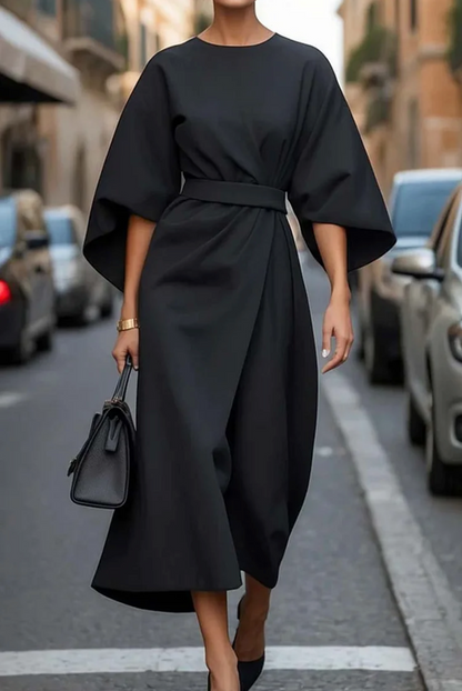 Variant image for Maxi Kleid mit Gürtel für Damen - Schmeichelhaftes, Langes Maxikleid in Plus-Größen, Ideal für Hochzeitsgast und Festliche Anlässe-13