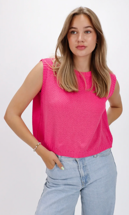 Variant image for Boxy Strick Damen Top - Bequemes Oberteil Für Sommerveranstaltungen, Stilvolles Tops Damen-3