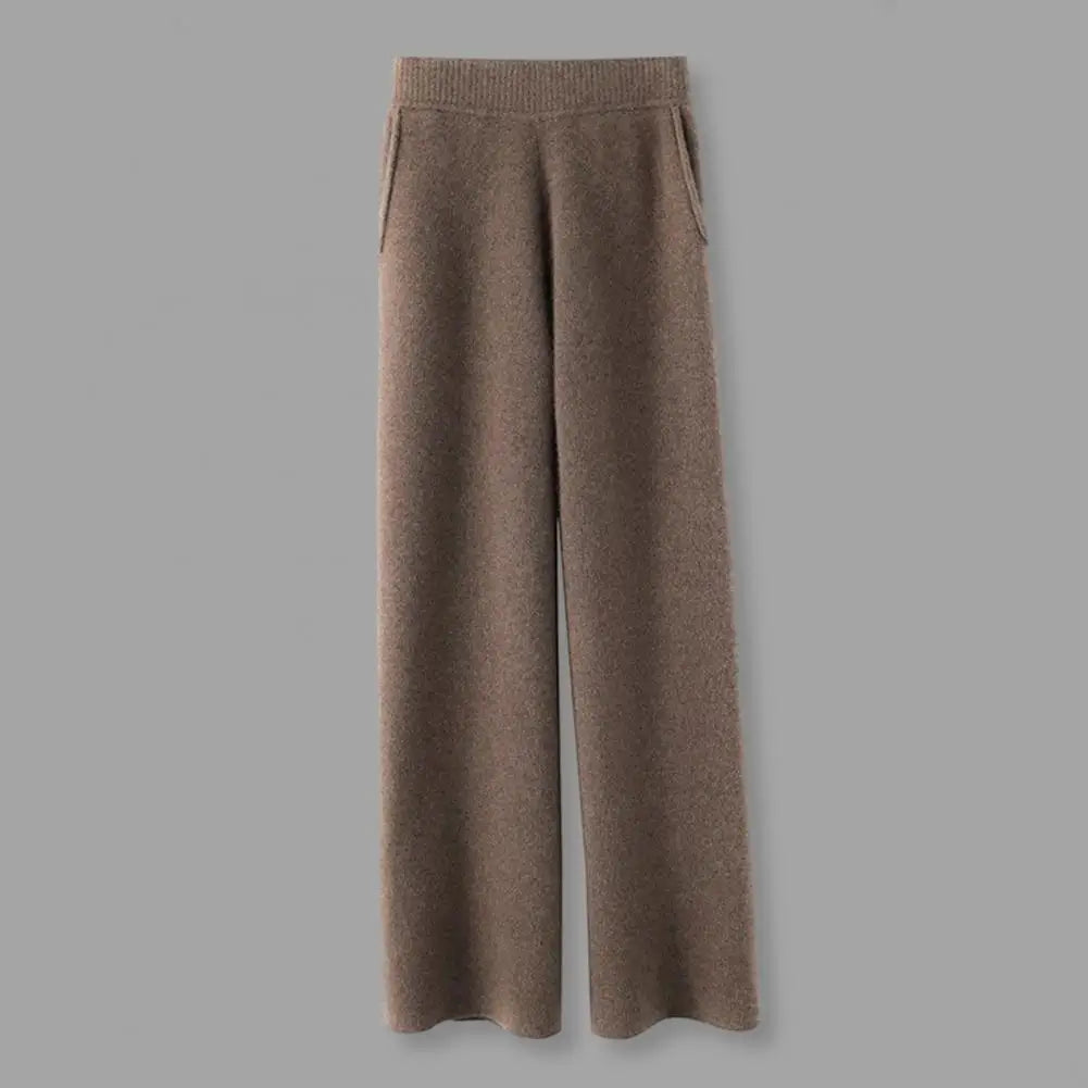 Drapierte Hohe Taillenhose Damen, Lässig und Locker, Herbst-Winter, Bequeme Hosen für Damen-3