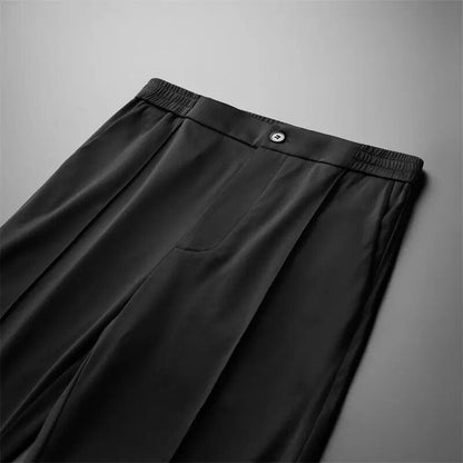 Men’s Casual Two-Piece Set Short-Sleeve Shirt & Slim Tapered Pants