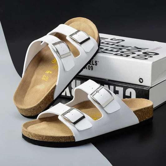 Langlebige Herren Sandalen aus Leder - Nicht rutschende Outdoor Freizeitschuhe für den Sommer-1