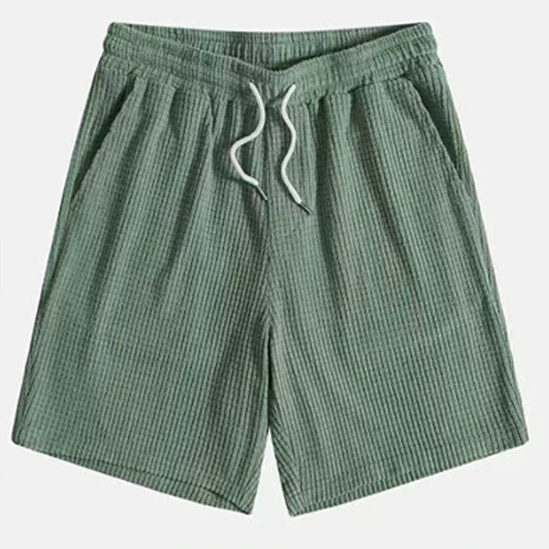 Corduroy Kurzarmanzugset - Hemd Und Shorts Outfit Für Kinder-4