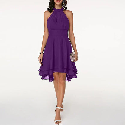 Elegantes Damenkleid mit Rüschen für Sommer und Festliche Anlässe – Leicht und Komfortabel