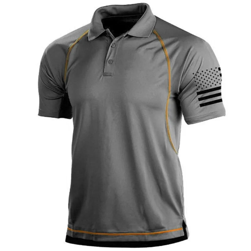Sommer-Wander-T-Shirt Herren Lässig Atmungsaktiv Sport T-Shirts Männer für Outdoor Aktivitäten-1