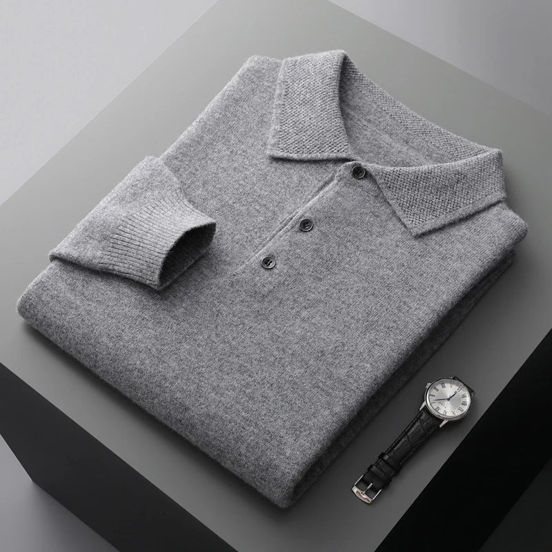 Variant image for Herrenpullover Aus Merinowolle – Bequemer Und Stilvoller Merino Pullover Herren Mit Halbhoch-Kragen Und Kabelstrickmuster-25