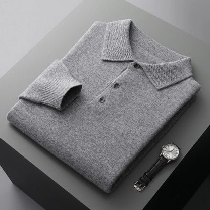 Variant image for Herrenpullover Aus Merinowolle – Bequemer Und Stilvoller Merino Pullover Herren Mit Halbhoch-Kragen Und Kabelstrickmuster-25