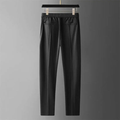 Men’s Casual Two-Piece Set Short-Sleeve Shirt & Slim Tapered Pants