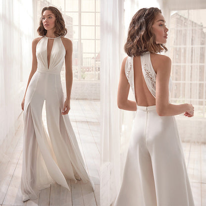 Variant image for Elegantes V-Ausschnitt Damenkleid für Hochzeitsgäste, Festliche Kleider bis 2XL, Stilvolles Kombinationskleid für Besondere Anlässe-4