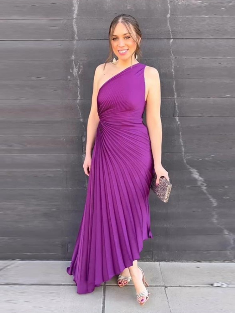 Variant image for Elegantes Satin-Midi-Kleid für Damen – Zeitloses Festliches Kleid für Hochzeitsgäste und Besondere Anlässe-57