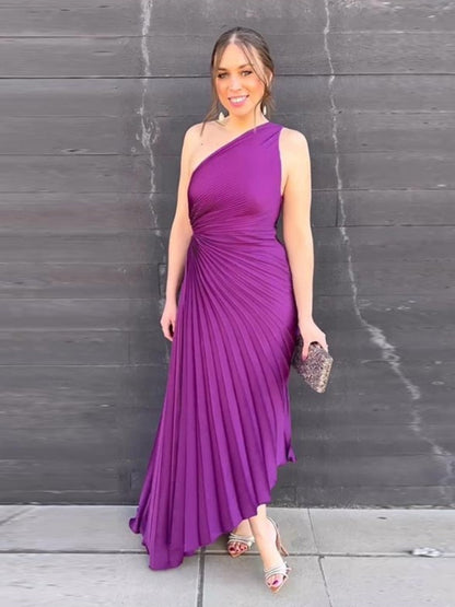 Variant image for Elegantes Satin-Midi-Kleid für Damen – Zeitloses Festliches Kleid für Hochzeitsgäste und Besondere Anlässe-57