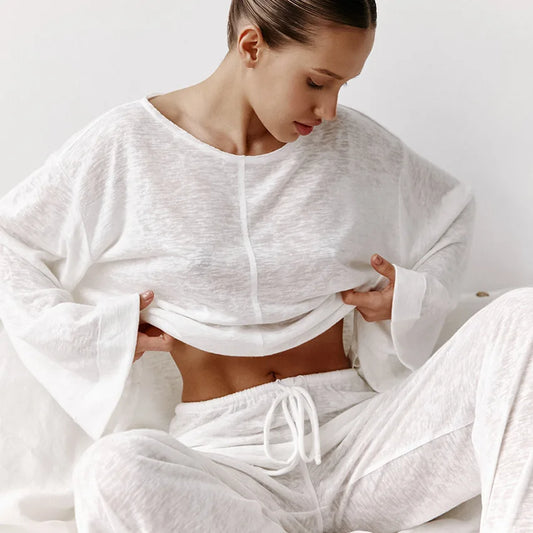 Mara Breezy Loungewear Set – Weiches Zweiteiliges Outfit Für Entspannte Tage Und Nächte-1