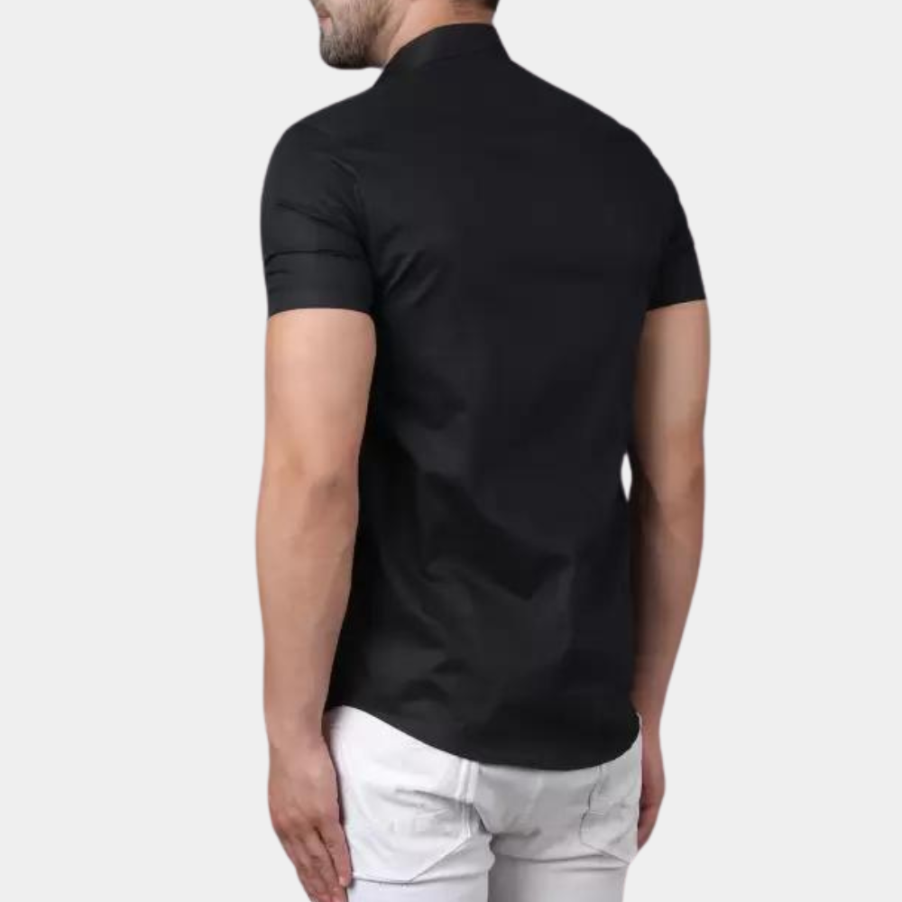 Stilvolles Kurzarm-Herrenhemd – Bequemes Hemd für den Alltag, Ideal für Sommer und Freizeit-3