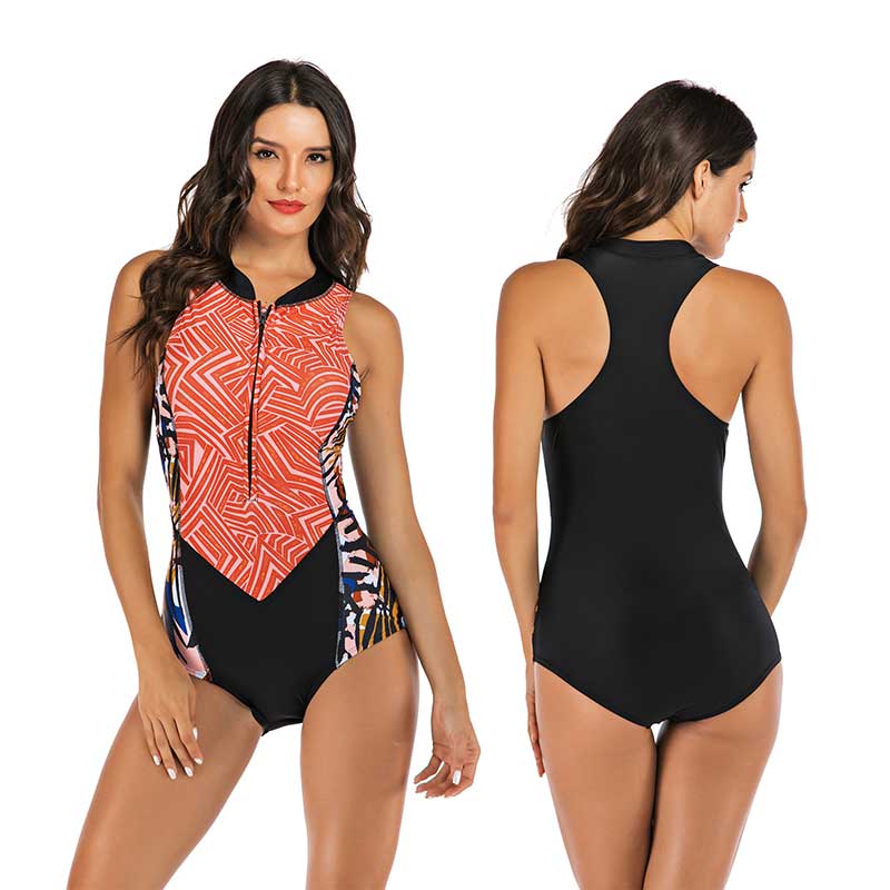Sportlicher Damen Badeanzug – aufregendes Design, schnell trocknendes Material, für Strand und Pool 1