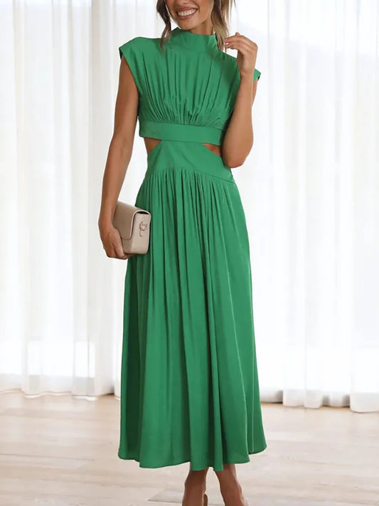 Elegantes Maxikleid Langarm für Damen, Blumenmuster, Luxuriöser Stoff, Ideal für Hochzeiten und Festliche Anlässe