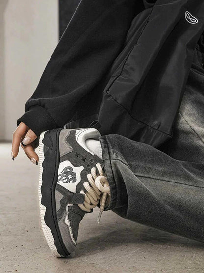 Vintage Herren Skaterschuhe im Retrograu-Design, Bequeme Passform, Umweltfreundliche Materialien-5