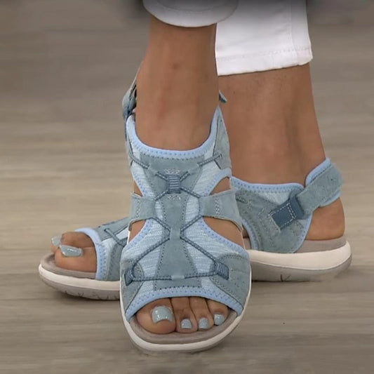Unterstützende Damen-Sandalen – Keilabsatz, Nano-Schaumsohle, für Alltag 0